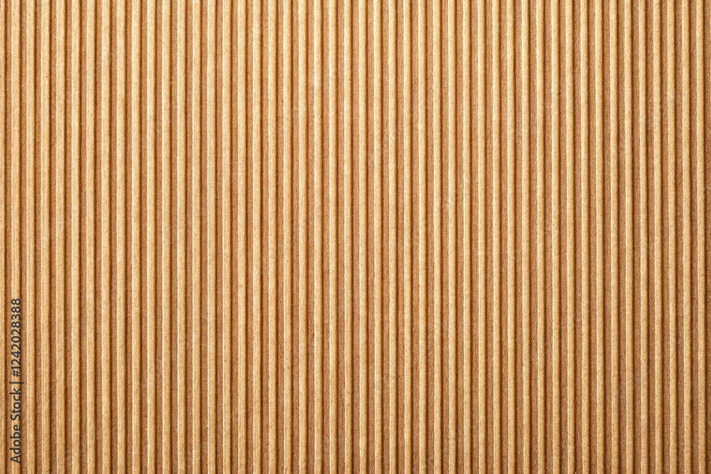 Fluted cardboard texture background, close-up, packaging design