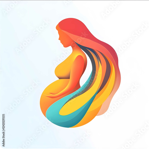 create better app logo its AI and should be creative and menans that our knows answers for any your question about maternity be creative photo