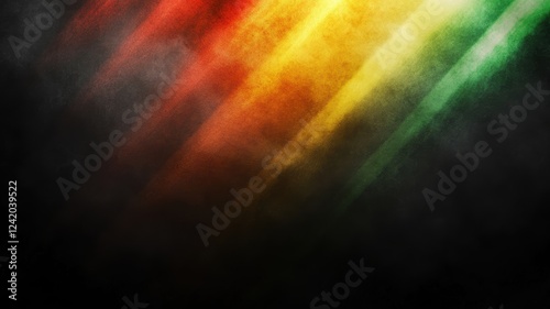 striking diagonal streaks Juneteenth colors of red, yellow, and green. Black history month background
