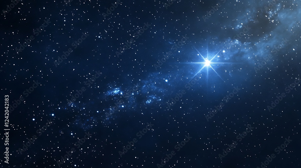 Fototapeta premium A stunning view of a starry night sky filled with twinkling stars and cosmic beauty.