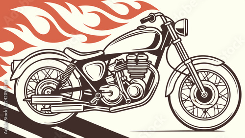 Motorcycle & Biker Lifestyle Illustration