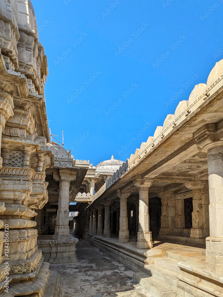 Impressive temple architecture of Western India, Udaipur, India
