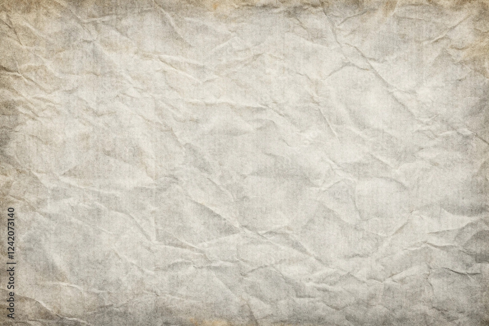 Fototapeta premium Crumpled Beige Paper Texture Background (1)