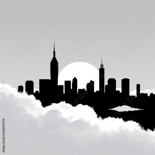 Wallpaper Mural Chesterfield uk skyline in watercolor skyline silhouette  Torontodigital.ca