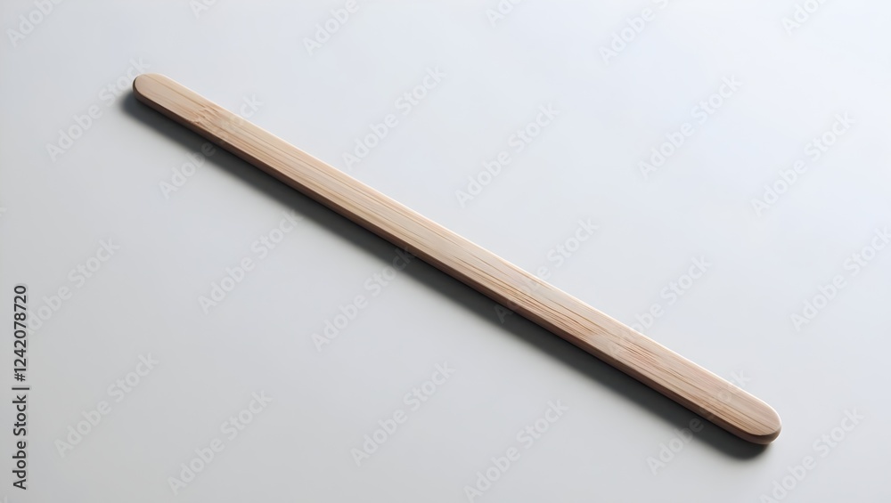 Obraz premium Simple Stir Stick on Neutral Background