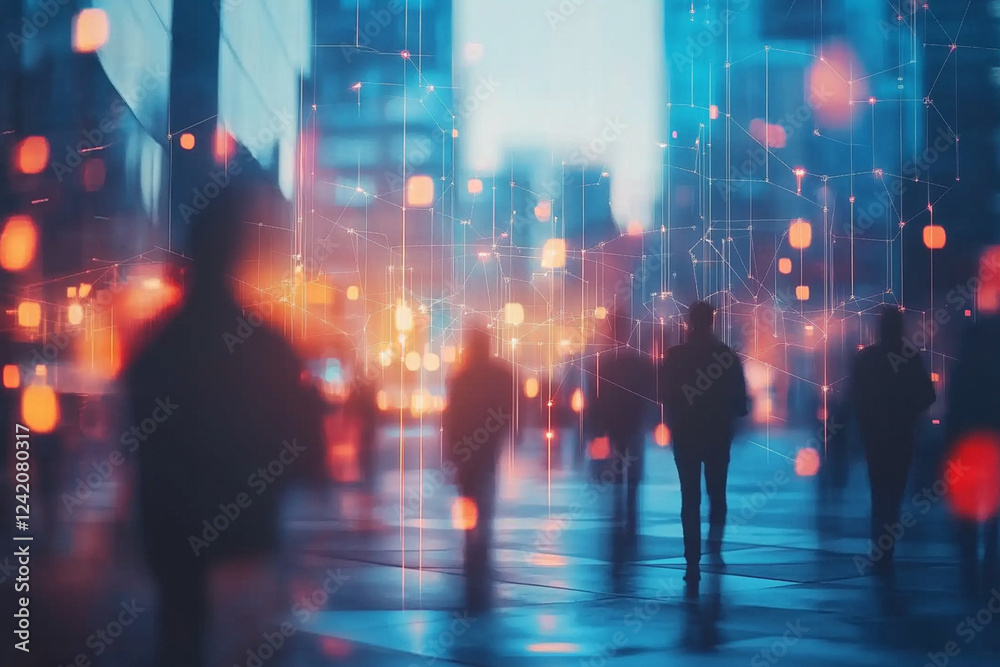 Blurry city lights forming an abstract bokeh effect with warm golden and cool blue tones, creating a dreamy and cinematic urban nightscape Blurry city lights forming an abstract bokeh effect with warm golden and cool blue tones, creating a dreamy and cinematic urban nightscape