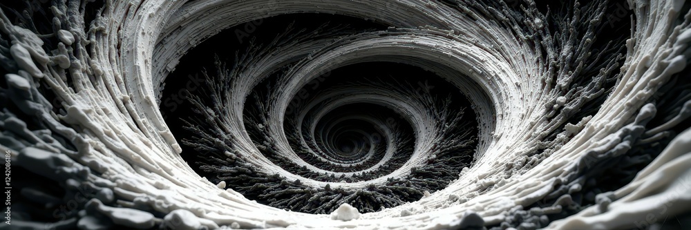 custom made wallpaper toronto digitalIntricate black and white spiral, high contrast design , texture, minimal