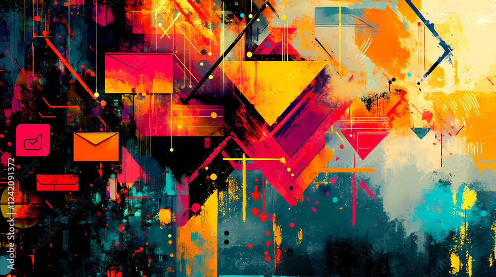 Obraz premium striking digital abstract