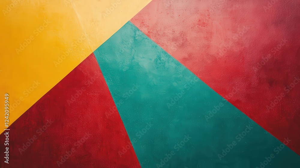 Abstract Colorful Triangular Wall Pattern Design Abstract Colorful Triangular Wall Pattern Design