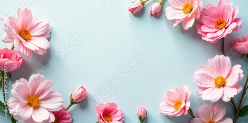 Wallpaper Mural Delicate pastel blooms on textured paper backdrop, springtime blooms, bloom Torontodigital.ca