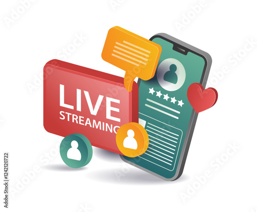 Smartphone social media live streaming