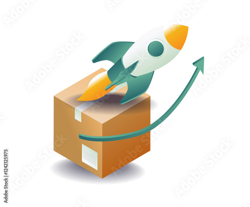 Super fast package delivery concept