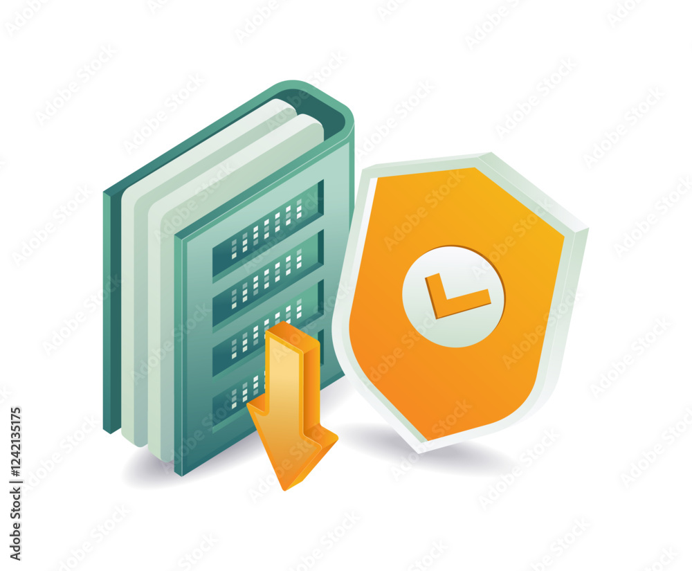 Server data security concept Server data security concept