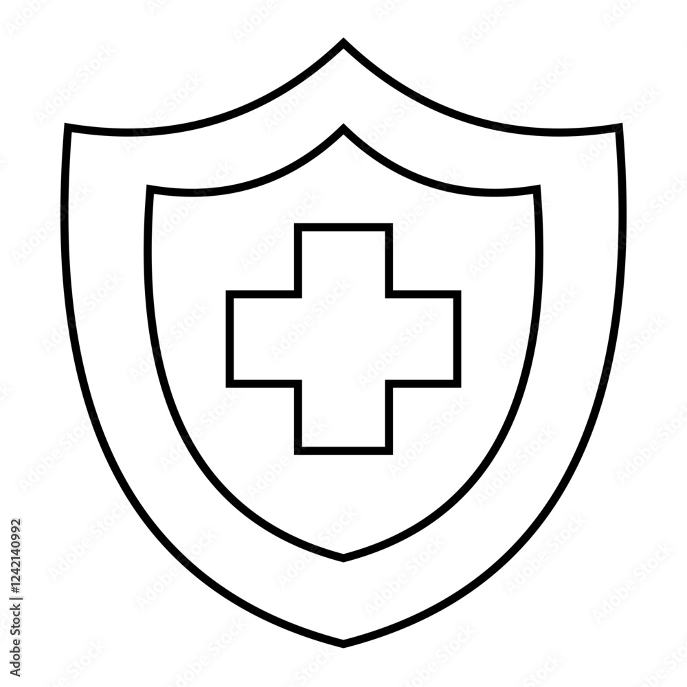 Prevention heathcare icon. outline icon style Prevention heathcare icon. outline icon style