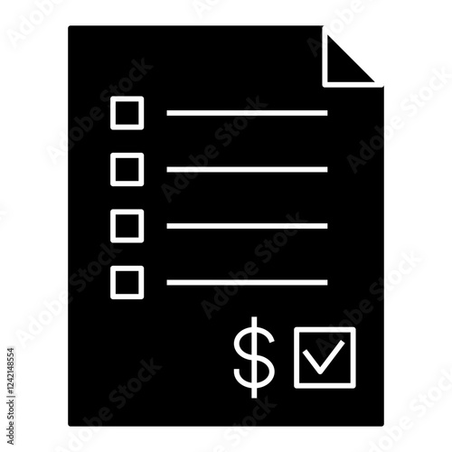 Medical cost icon. solid icon style