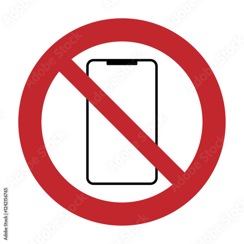 携帯使用　禁止マーク