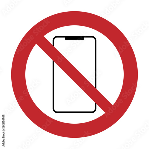 携帯使用　禁止マーク