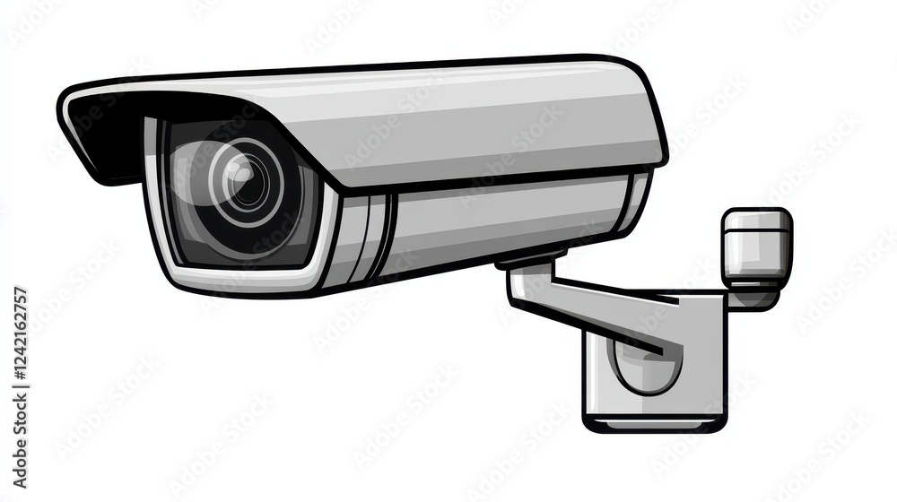 Modern Security Camera Close-Up Design Modern Security Camera Close-Up Design