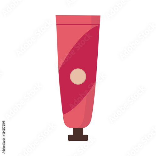 Tube of tonal base in red