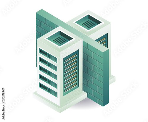 Cloud server firewall symbol security technology