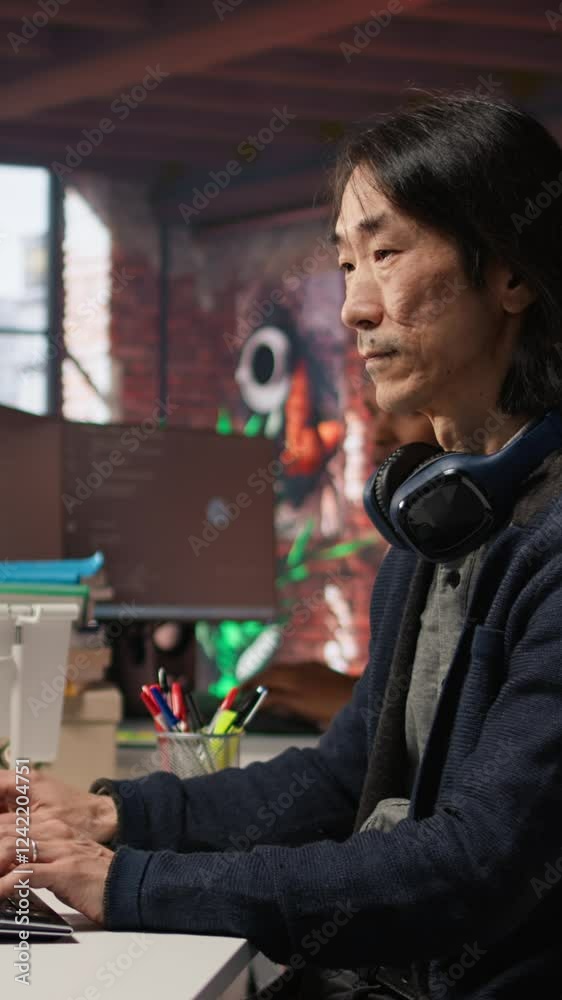 Vertical video AI startup senior programmer overseeing deep learning ...