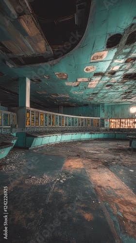 Abandoned Control Room Showing Decay And Old Technology