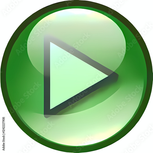 green play button icon