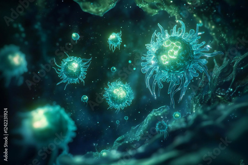 微生物の世界 - ウイルスの神秘的な拡がり