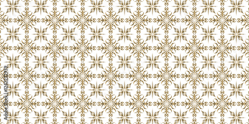 Seamless pattern with golden snowflakes,  Seamless Pattern Background