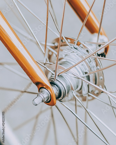 Creative Bicycle Wheel Repair Using Cleverly Twisted String photo