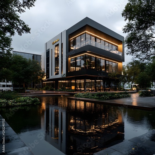 luxury building, clean and elegant