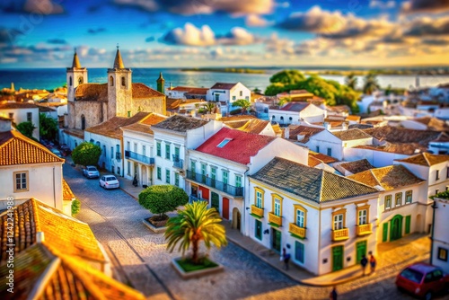 Stunning tilt-shift photography captures Portugal's picturesque architecture, sun-drenched streets, and coastal beauty.