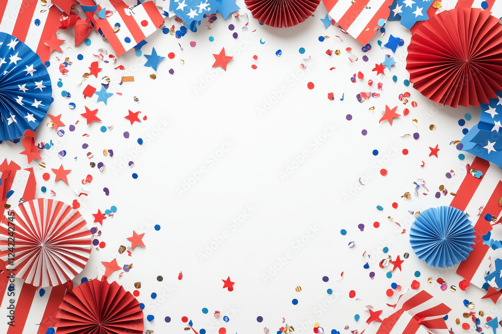 abstract background with stars and stripes