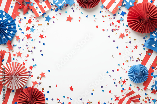 Obraz na płótnie abstract background with stars and stripes w salonie