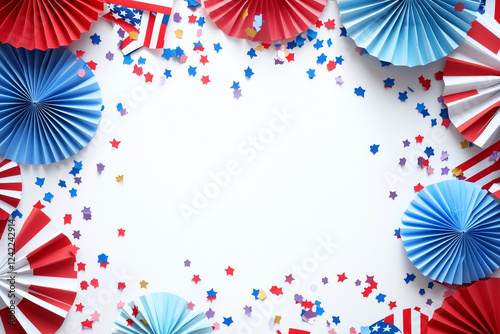 Obraz na płótnie fourth of july background w salonie