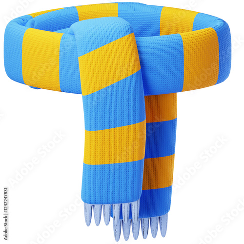 Winter Scarf 3D Icon