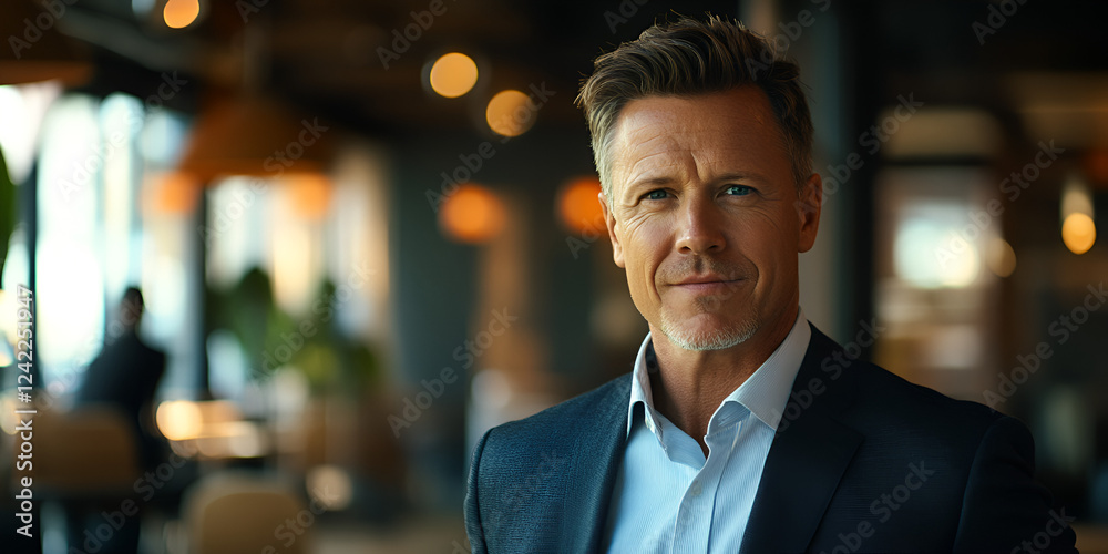 Fototapeta premium Business Executive Organizing Team Projects in Office