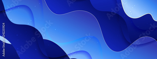 Blue gradient geometric background suitable for website designs, poster creations, or digital wallpapers