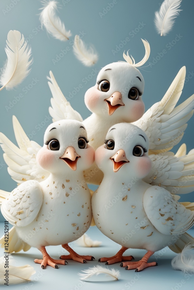 Obraz premium very beautiful dove. pictures of doves for paintings on walls and rooms. letter envelope