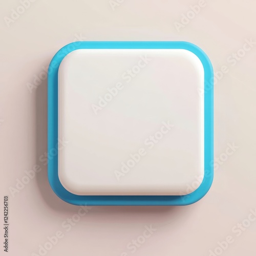 Blue Square with White Center