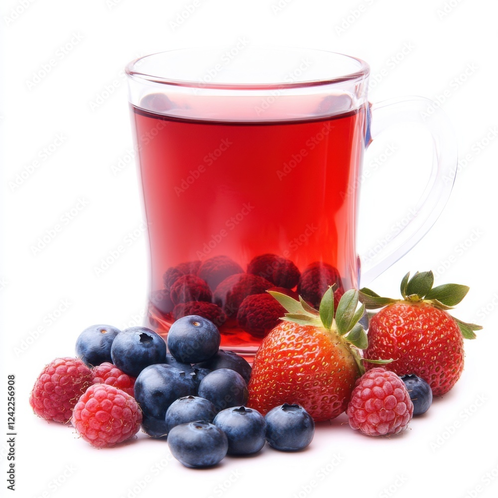  Berry Burst Tea Deep red tea made with blueberries  