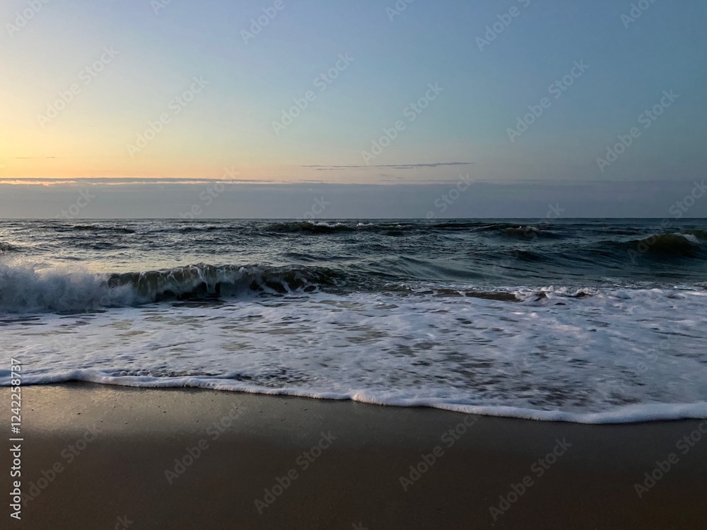 North Topsail Beach Coastline and Waves North Topsail Beach Coastline and Waves