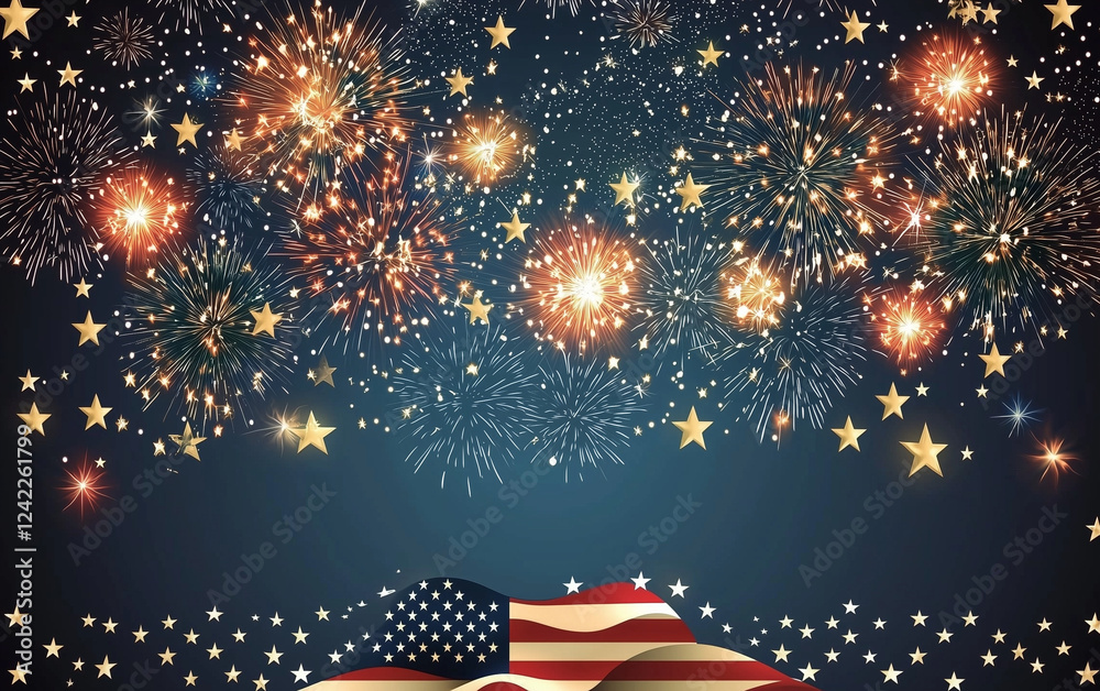 fireworks on the night sky dynamic celebration overlapping firework new year background with fireworks