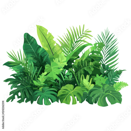 Jungle vegetation jungle nature plants vector