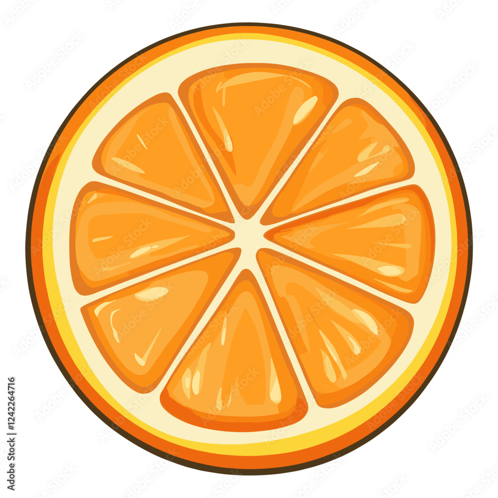 Orance sliced illustration orange design vector Orance sliced illustration orange design vector