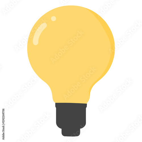 Light buld illustration lightbulb simple vector