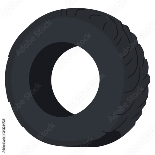 Tire transportation illustration vehicle vector