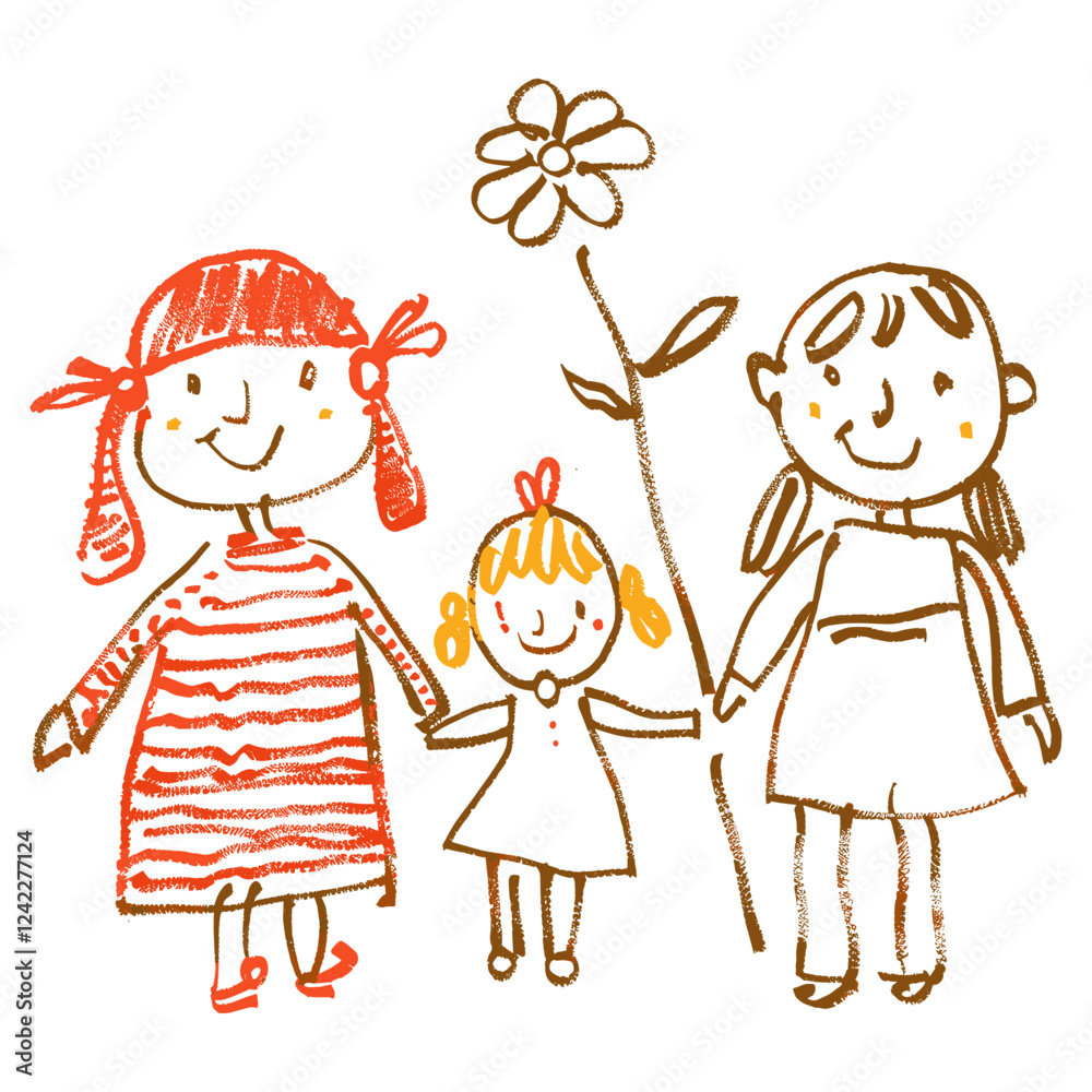 Family illustration drawing illustrated vector Family illustration drawing illustrated vector
