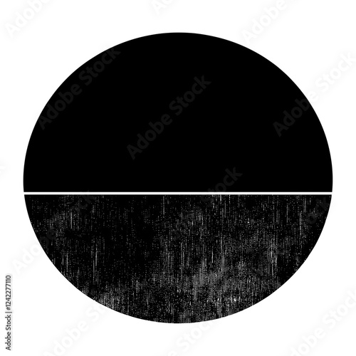 Brutalism semicircle shapes vector illustration geometric design vector