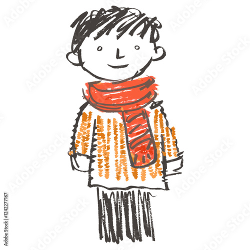 Illustration clothing scarf illustrated vector